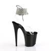 Pleaser - FLAMINGO8912RS Sandale à bride à la cheville, Pole dance chaussures - Noir/Noir Product image
